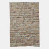 Braune Ziegelmauer - Neuartiges Design Geschirrtuch (Vertikal)