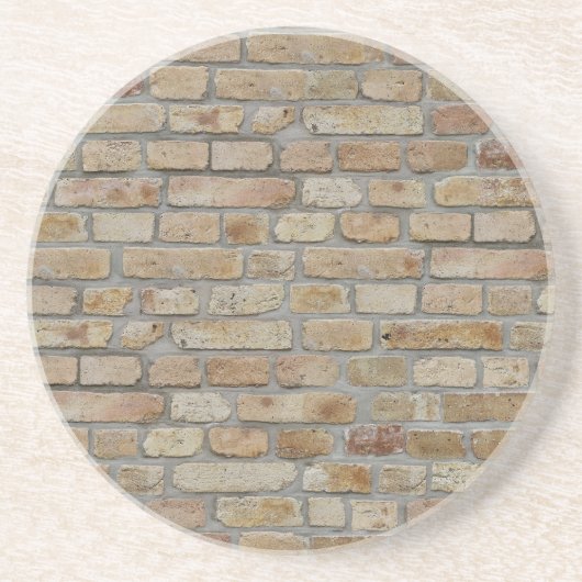 Braune Ziegelmauer - Neuartiges Design Getränkeuntersetzer (Vorne)