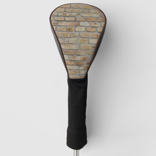 Braune Ziegelmauer - Neuartiges Design Golf Headcover (Vorderseite)