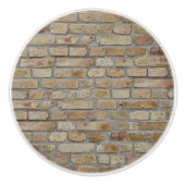 Braune Ziegelmauer - Neuartiges Design Keramikknauf (Vorderseite)