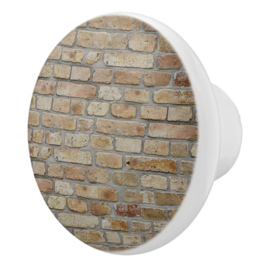 Braune Ziegelmauer - Neuartiges Design Keramikknauf (Rechts)