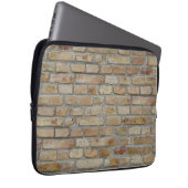 Braune Ziegelmauer - Neuartiges Design Laptopschutzhülle (Vorne Rechts)