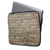 Braune Ziegelmauer - Neuartiges Design Laptopschutzhülle (Vorderseite Links)