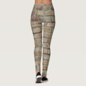 Braune Ziegelmauer - Neuartiges Design Leggings (Rückseite)