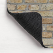 Braune Ziegelmauer - Neuartiges Design Mousepad (Ecke)