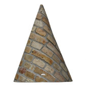 Braune Ziegelmauer - Neuartiges Design Partyhütchen (Rechts)