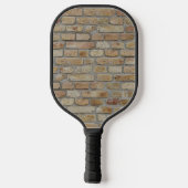 Braune Ziegelmauer - Neuartiges Design Pickleball Schläger (Rückseite)