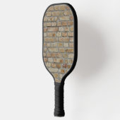 Braune Ziegelmauer - Neuartiges Design Pickleball Schläger (Links)