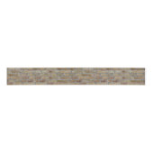 Braune Ziegelmauer - Neuartiges Design Ripsband (Vorderseite)