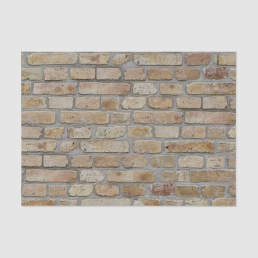 Braune Ziegelmauer - Neuartiges Design Seidenpapier (Vorderseite)