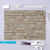 Braune Ziegelmauer - Neuartiges Design Seidenpapier (Handwerk)