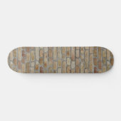Braune Ziegelmauer - Neuartiges Design Skateboard (Horizontal)