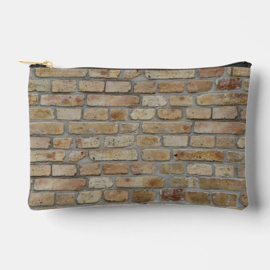 Braune Ziegelmauer - Neuartiges Design Zubehörtasche (Vorderseite)