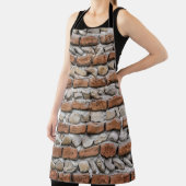 Braune Ziegelmauer Schürze (InSitu)