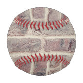 Braune Ziegelwand Baseball (Rückseite)