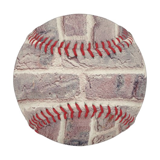Braune Ziegelwand Baseball (Vorderseite)