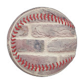Braune Ziegelwand Baseball (Vorderseite Links)