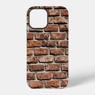 Braune Ziegelwand bei Tageslicht iPhone 12 Hülle