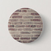 Braune Ziegelwand Button (Vorderseite)