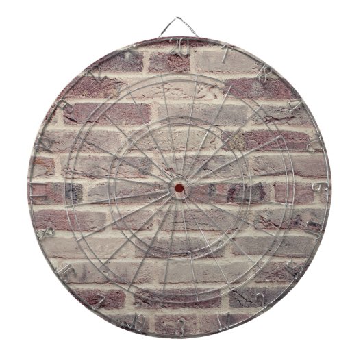 Braune Ziegelwand Dartscheibe (vorne)