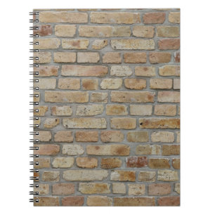 Braune Ziegelwand Ein novelty-design Notizblock