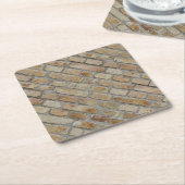 Braune Ziegelwand Ein novelty-design Untersetzer (angewinkelt)