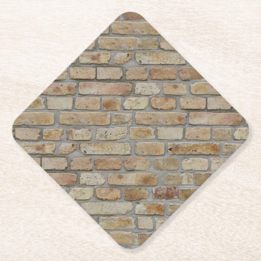 Braune Ziegelwand Ein novelty-design Untersetzer (Vorderseite)