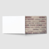 Braune Ziegelwand Gästebuch (Voll)