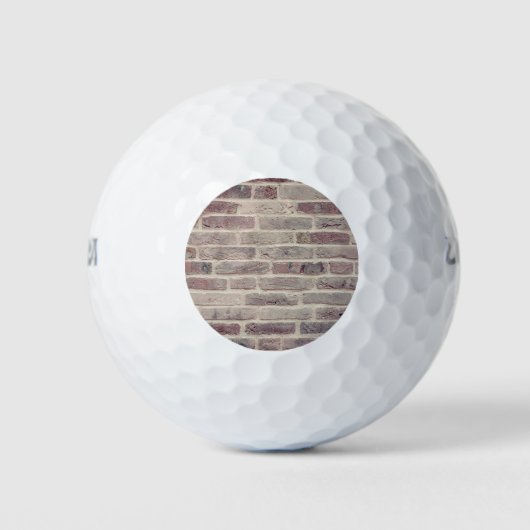 Braune Ziegelwand Golfball (Vorderseite)