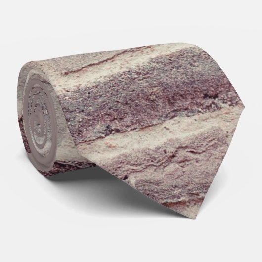 Braune Ziegelwand Krawatte (Gerollt)