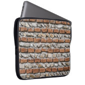 Braune Ziegelwand Laptopschutzhülle (Vorne Rechts)
