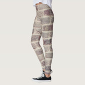 Braune Ziegelwand Leggings (Links)