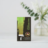 Braune Ziegelwand Leuchtende Paint-Colorist Visitenkarte (Stehend Vorderseite)