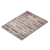 Braune Ziegelwand Notizblock (Linke Seite)