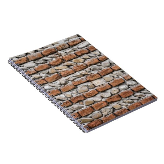 Braune Ziegelwand Notizblock (Rechte Seite)