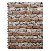 Braune Ziegelwand Notizblock (Vorderseite)