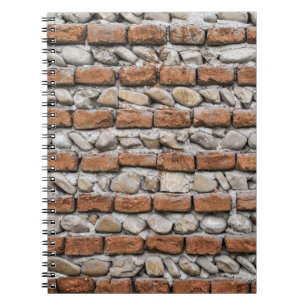 Braune Ziegelwand Notizblock