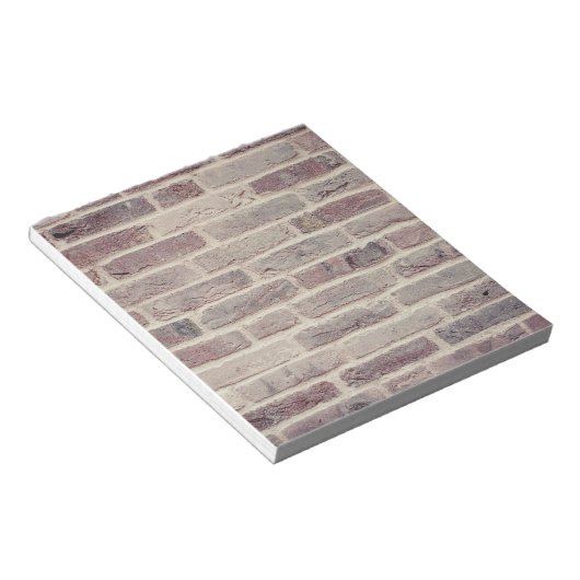 Braune Ziegelwand Notizblock (angewinkelt)