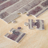 Braune Ziegelwand Puzzle (Seite)