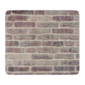 Braune Ziegelwand Schneidebrett (Vorderseite)