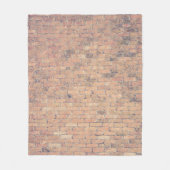 Braune Ziegelwände Fleecedecke (Vorderseite)