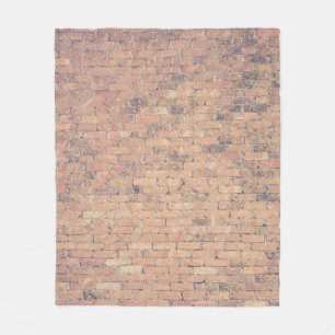 Braune Ziegelwände Fleecedecke
