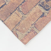 Braune Ziegelwände Fleecedecke (Ecke)