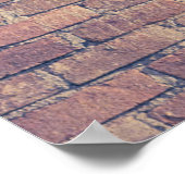 Braune Ziegelwände Poster (Ecke)