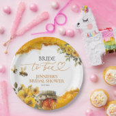 Bräune zu sein | Aquarellfarbenes Brautparty Pappteller (Party)