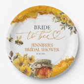 Bräune zu sein | Aquarellfarbenes Brautparty Pappteller (Vorderseite)