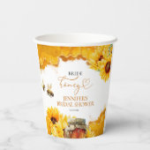 Bräune zu sein | Brautparty für Wasserfarben Pappbecher (Rückseite)