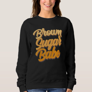 Braune Zucker-Babe Stolze amerikanische schwarze F Sweatshirt