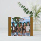 Braune Zucker Babes Postkarte 2 (Stehend Vorderseite)