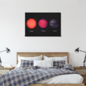 Braune Zwerge, wie sie von einem Interstellar-Reis Leinwanddruck (Insitu (Schlafzimmer))